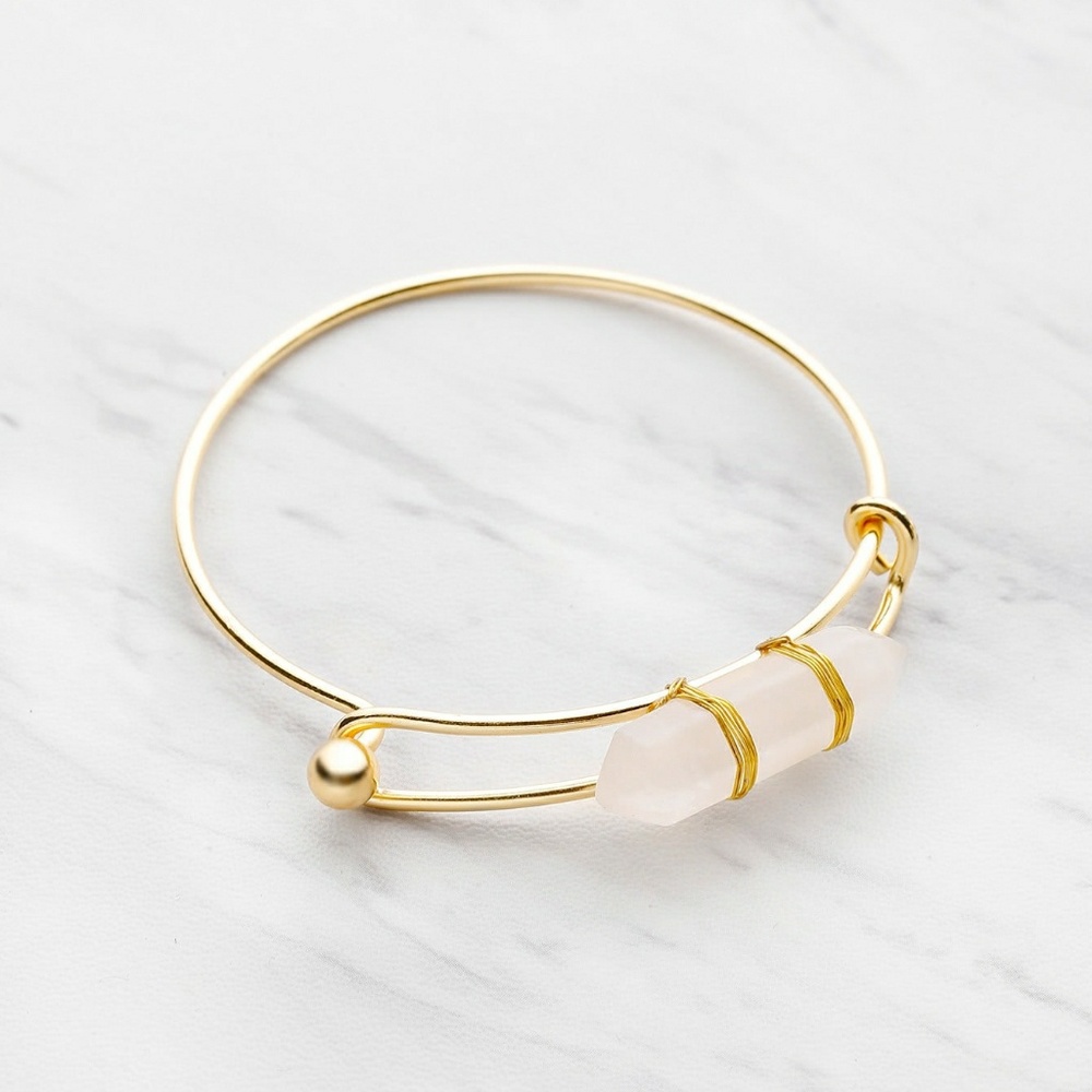 HP Rose Quartz Gold Bracelet